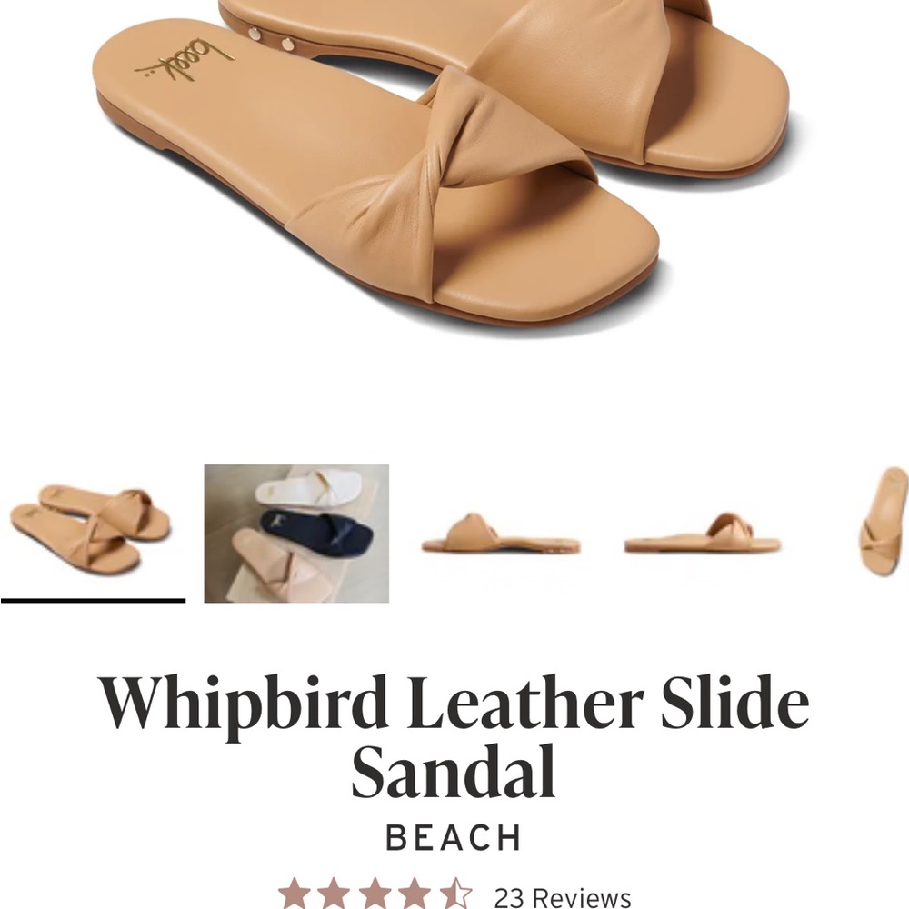 Beek Tan Leather Sandals Minimalist Design